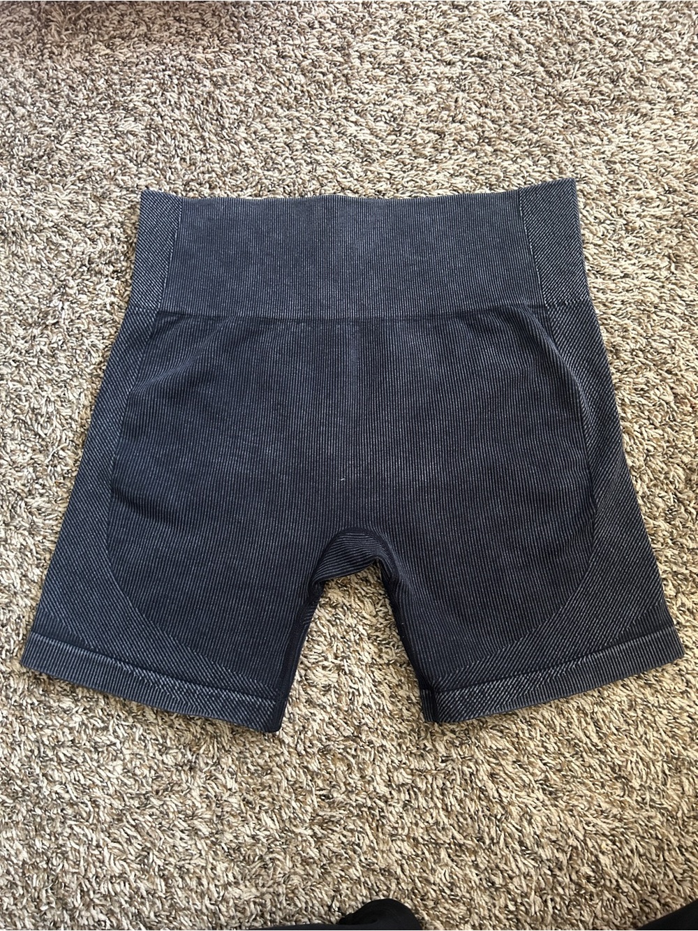 Target Black Ribbed Biker Shorts